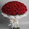 Букет 101 Красная роза Блэк Мэджик в Костино-Отдельце