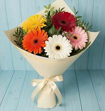 Букет цветов из:  Герберы в Костино-Отдельце