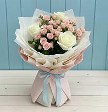 Букет цветов из:  Розы #REPLACE_PRED# Костино-Отдельце