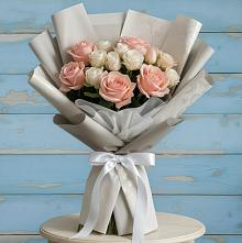 Букет цветов из:  Розы #REPLACE_PRED# Костино-Отдельце