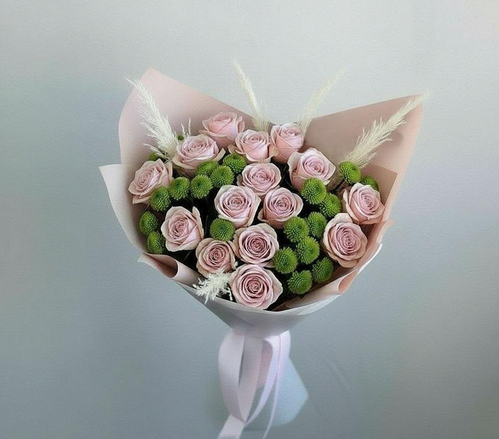 Букет цветов из: Розы и Хризантемы в Костино-Отдельце