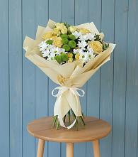 Букет цветов из:  Хризантемы и Розы в Костино-Отдельце