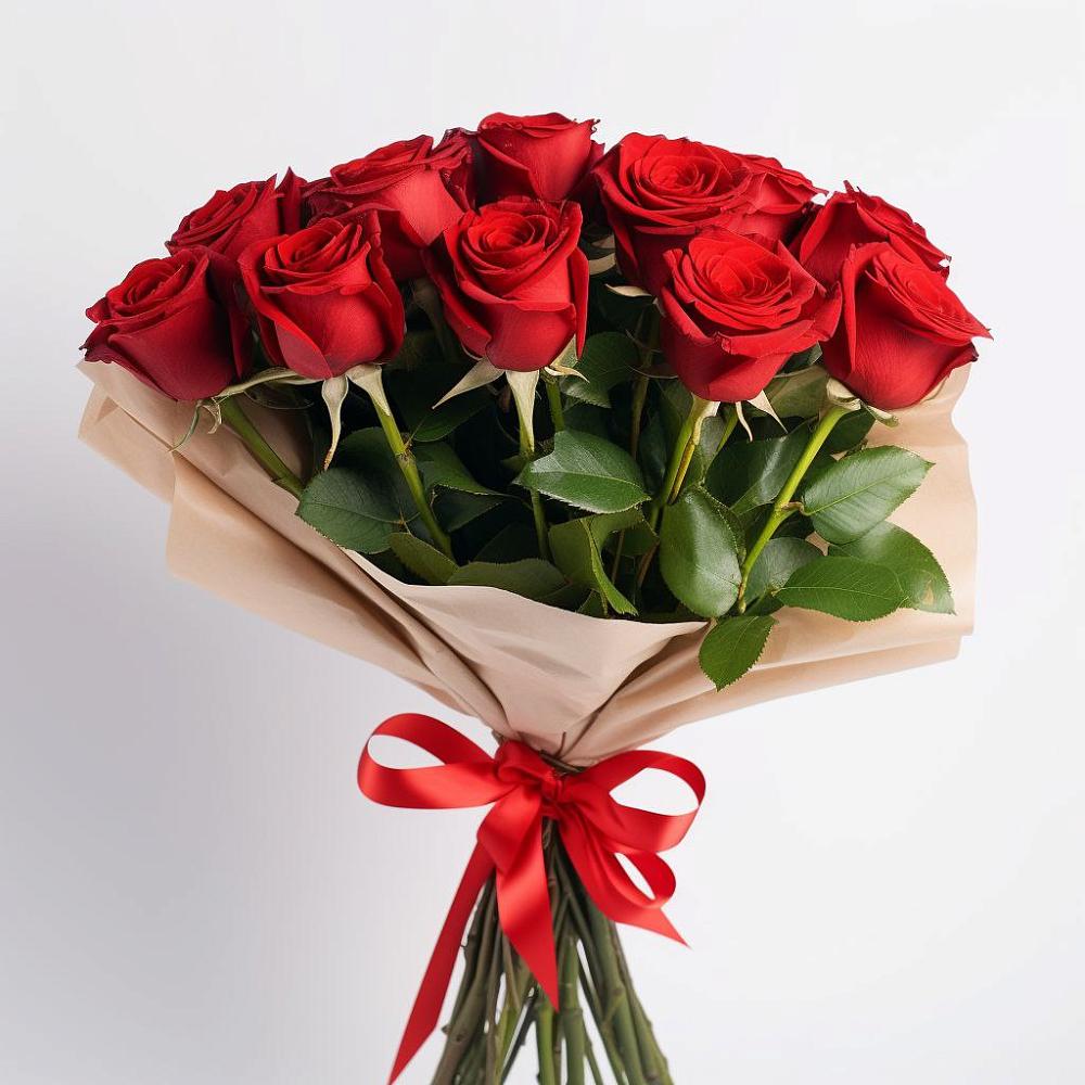 Букет 11 Красных роз Эдлесс Лав в Костино-Отдельце